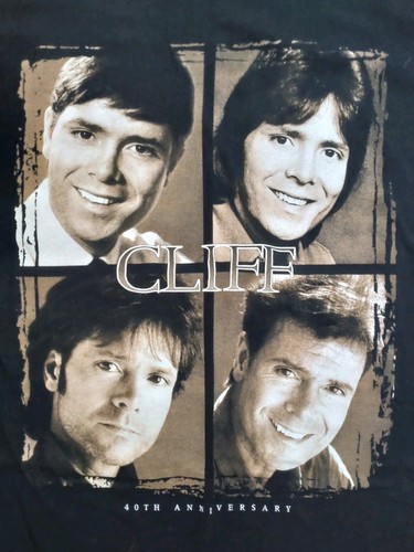 Vintage Cliff Richard 40th Anniversary Royal Albert Hall T-shirt Size Medium - Picture 2 of 5