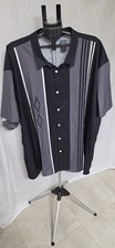 Mens Bowling Shirt Gray / Black Sopranos Retr...