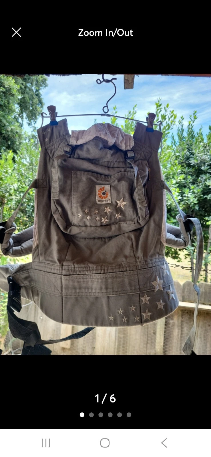 Ergo Baby Omni Pearl Grey Ergonomic Carrier Pre-owned 12-45lbs