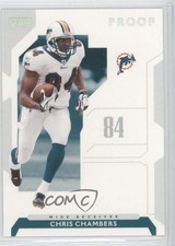 2006 Playoff NFL Playoffs Silver Proof 110/250 Chris Chambers #17 0e3