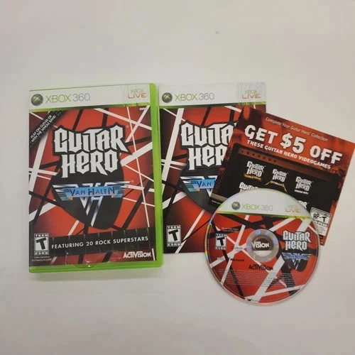Guitar Hero Van Halen Complete in case W/ Manual + Insert Xbox 360