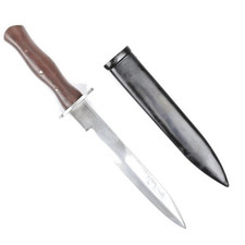 WWII Italian M91 KA Fighting Knife w/ Scabbard - Belt Bar - WW2 Reproduction