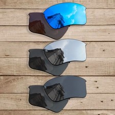 hdhut POLARIZED Replacement Lens for-Oakley Flak Jacket XLJ Blue / Silver /Black