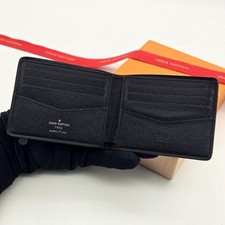 Louis Vuitton Wallet Taiga Porte-Feuille Slender A196 Black