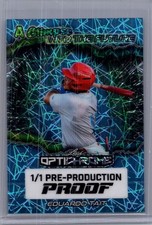 Eduardo Tait 2025 Leaf Optichrome Baseball 1/1 Pre Production Proof