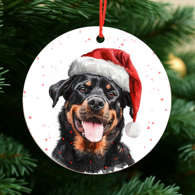 Rottweiler Hund Christbaumkugel Secret Santa Geschenkideen Hund Christbaumschmuck