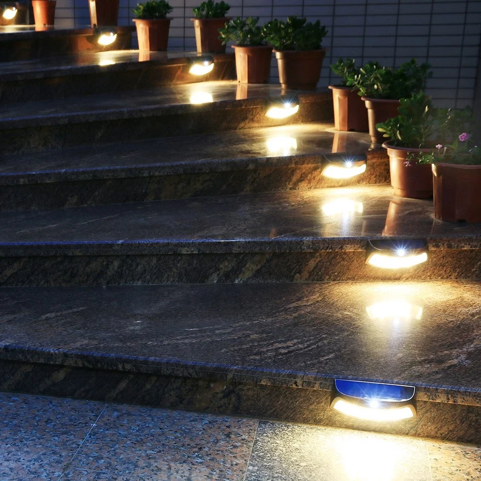 Solar Step Lights Outdoor, Motion Sensor Lights, Copper Outdoor Step Lights, ... - Image 2 of 4