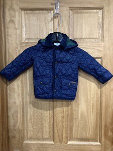 Ralph Lauren Quilted Hooded Snap Button Jacket Toddler 24M