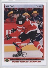2015 Upper Deck Team Canada Juniors Retro Men's U20 90-91 Design Nick Paul 0c3