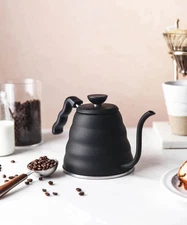 V60 "Buono" Gooseneck Drip Kettle 1200ml  Matte Black Pour Over Coffee New Trend