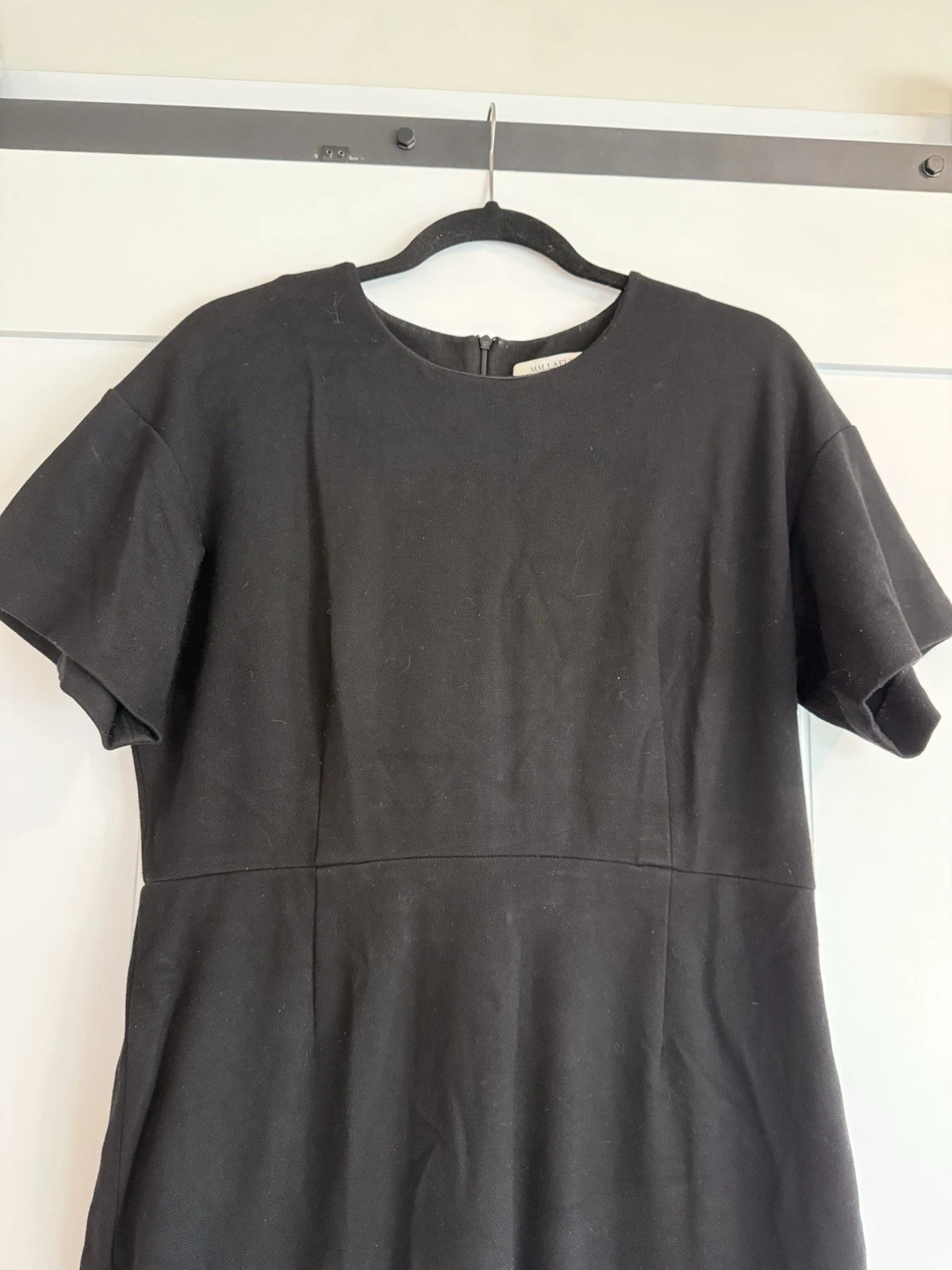 VETEMENTS Abito a tubino MM LAFLEUR minimalista nero taglia 14