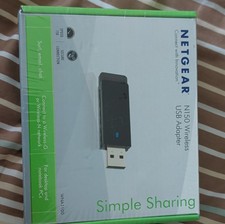 NETGEAR N150 Wireless USB Adapter Wi-Fi 802.11n 150Mbps USB Push 'N' Connect
