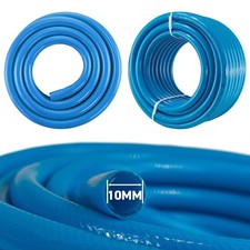Blue Drinking Water Hose Pipe 10mm 3/8" Reinforced PVC Heavy Duty Garden