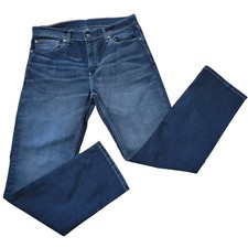 Levis 559 Relaxed Straight Jeans 33x32 Dark Wash Blue Denim Comfort Normcore