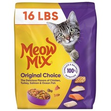 NEW Meow Mix Original Choice Dry Cat Food, 16 lb. Bag