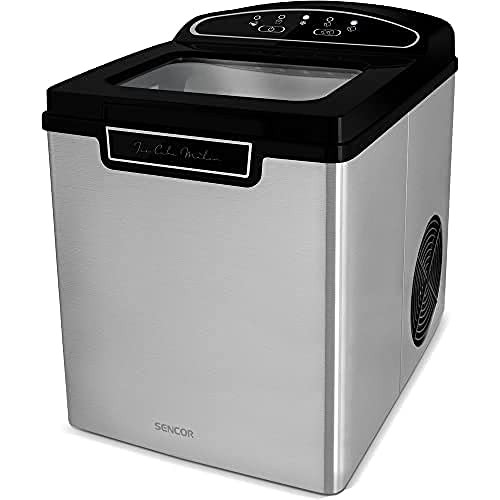 Sencor SIM 3500SS - Macchina per il ghiaccio, 105 W, colore: Argento (h9i)