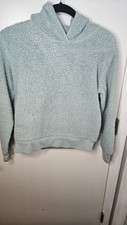 Athleta Girl Light Blue Sherpa Hoodie Size L 12 