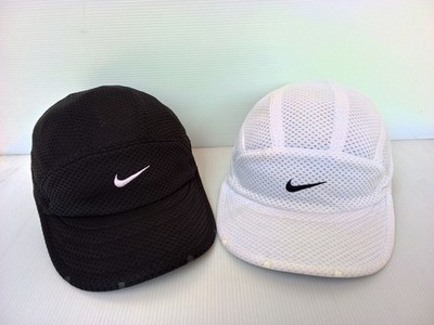 LOT 2 Pcs THERE IS NO FINISH LINE NIKE FIT Cap Hat Black/White Colorful
