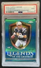 2025 Topps Chrome Tom Brady Legends of the Gridiron Aqua Refractor #/199 PSA 9