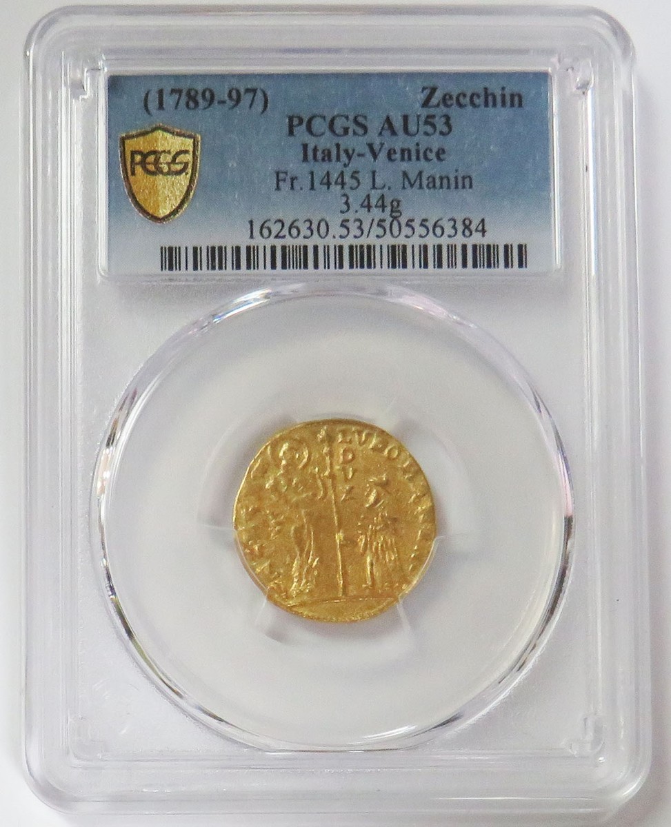 モンスポット　コルティーナ 1789-1797 GOLD DUCAT ZECCHINO VENICE ITALY LAST DOGE LUDOVICO