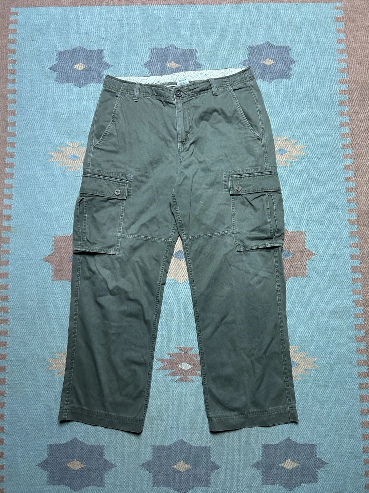 The North Face cargo shirts hiking outdoor fishing olive green cotton 34x29