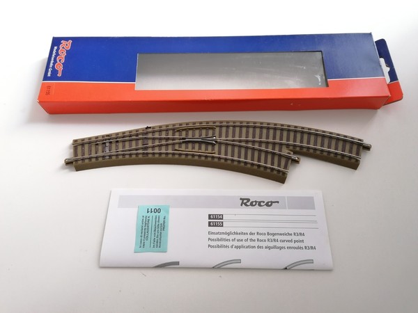 Roco H0 61155 Desvío Curvo a la Derecha R 3/4 30º r 434,5 mm Nuevo New OVP