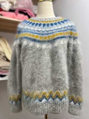 Women's Mohair Wool Blend Pullover | Ultra Fluffy & Super Soft Knit Jumper