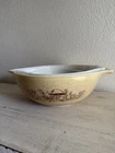 Set Of 3 Vtg Pyrex Forest Fancies Mushroom Cinderella Nesting Bowls 1 Red Leaf