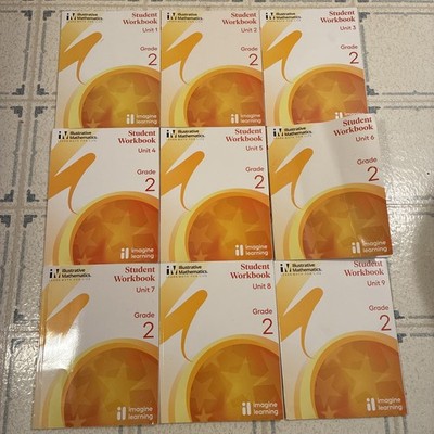 Illustrative Mathematics Complete Set Grade 2 Student Workbooks Units 1-9 Unused