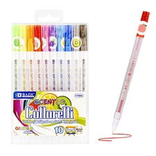 Pluma de gel BAZIC Collorelli color brillo perfumado, escritura suave sin ácido