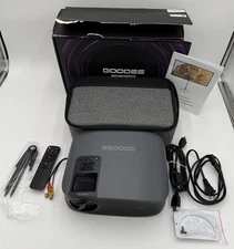 GooDee YG600 Plus 4K 1080P FHD Projector Great Condition