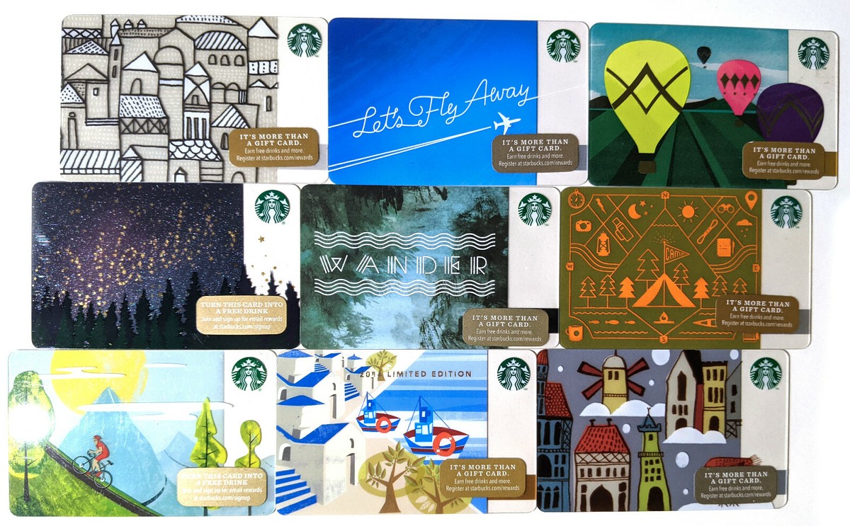 Travel/Camping/Adventure Starbucks Gift Card - Choose Your Design