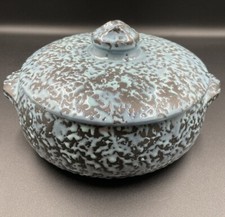 Vintage McCoy Covered Casserole Dish Black Gr...