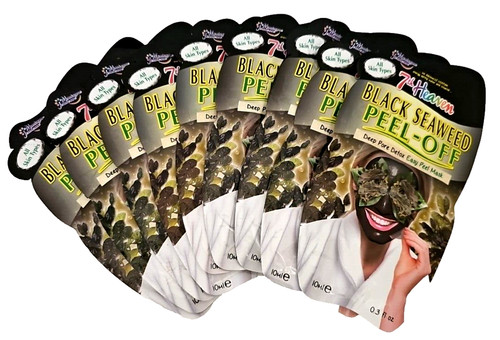 10x Black Seaweed Peel-Off Mask Deep Pore Detox 7th Heaven Montagne Jeunesse