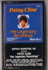 Patsy Cline: Her Legendary Recordings, Album No. 2, 1986 Cassette Tape V. G.