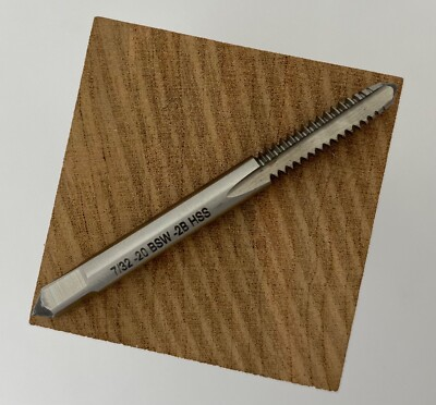 #ad 7 32 20 BSW HSS Right Hand Thread Plug Tap Stanley Plane Restoration #12 20 $9.95