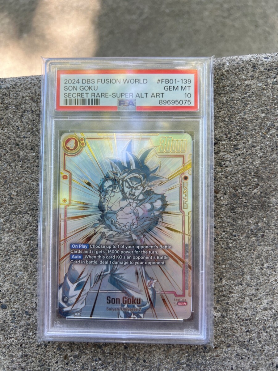 孫悟空 SCR [FB01-139] [FB03-139]PSA10 Dragonball SON GOKU Secret Rare #FB01-139 SCR 2024 DBS Fusion