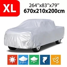 Pick-up Truck Car Cover Waterproof Dust Snow Protect Outdoor For Chevy Silverado