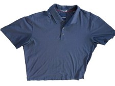 Tommy Bahama Men's Large Short Sleeve Collared Silk/Cotton Diamond Pattern Polo