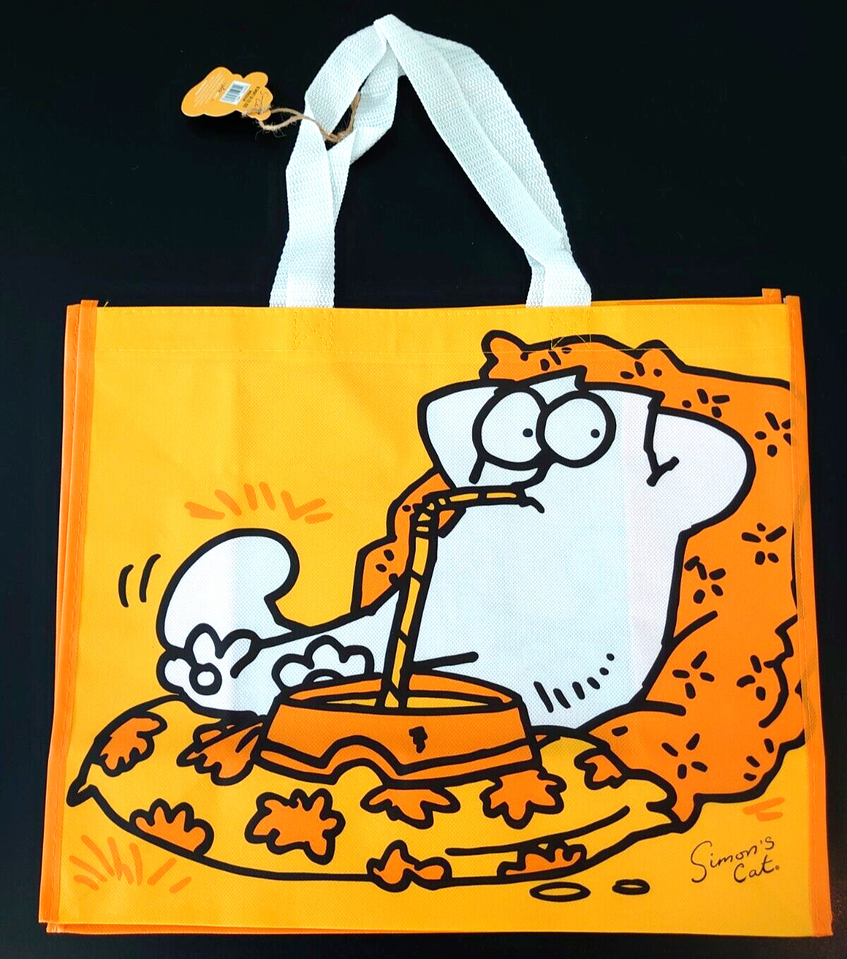 Shopping Bag - Simon's Cat - Orange  40 x 33 x 17cm / Polypropylene