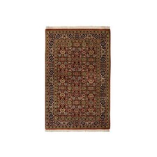 2'7" x 4' Hand Knotted Herati 250 KPSI Hand Spun New Zealand Wool Rug R63003