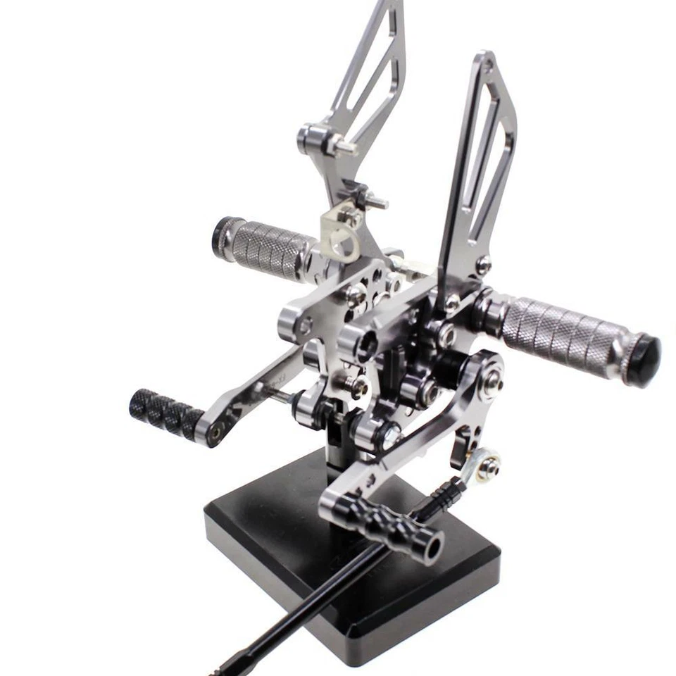 Juego de estriberas traseras ajustables CNC FXCNC para Suzuki TL1000S/R ARP 1997-2003 gris Foto 2 de 4