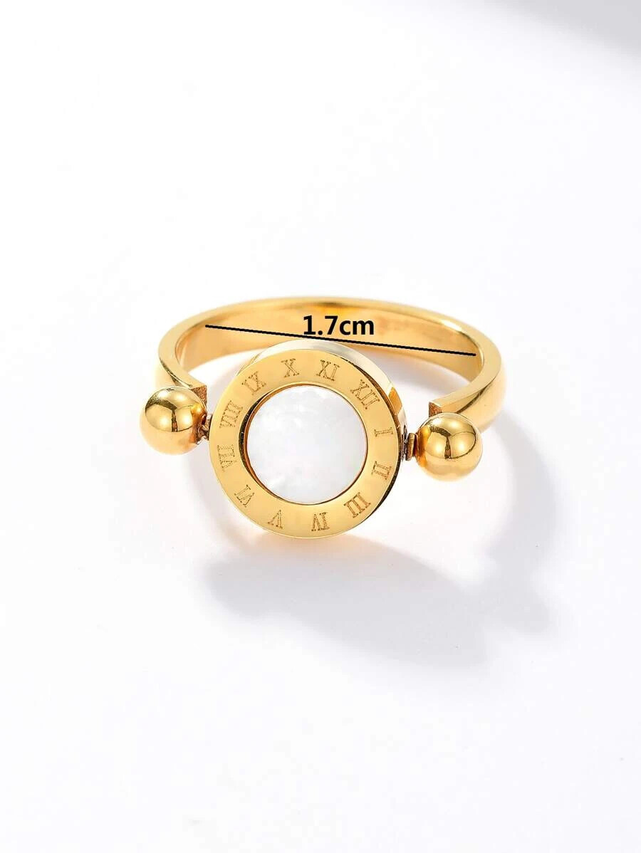 Anillos Sortijas Argollas de Oro 10K Para Mujer Joyeria Doble Piedra Multicolor