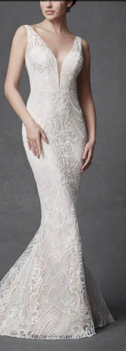 Wed2b Bali wedding dress size 12 NEVER WORN + Dress bag cover. - Picture 8 of 9