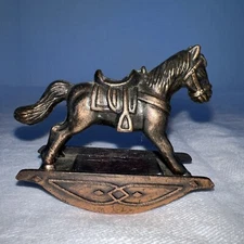 Durham Industries Metal Miniatures Rocking Horse Dollhouse Furniture