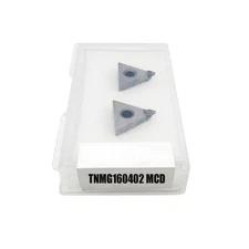2PCS MCD Single Crystal Diamond Carbide Turning Inserts TNMG160402 Mirror Finish