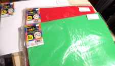 Darice Foamies Colored Foam Sheets 9" x 12" 8 sheets each, Green, Red, White