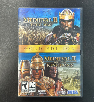 Medieval 2 & Kingdoms Total War Gold Edition PC DVD (B16-5)