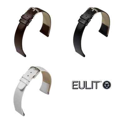 Eulit Natina Clip Uhrenarmband (801) - 3 Farben - 16 Stegbreiten - Rindsleder
