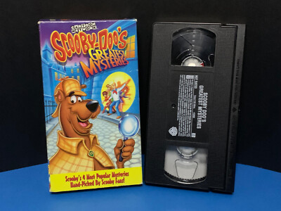 VHS Scooby-Doo's Greatest Mysteries (WB, 1998) Cartoon 4 Episodes Slipcover